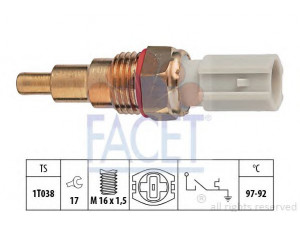 FACET 7.5189 temperatūros jungiklis, radiatoriaus ventiliatorius 
 Aušinimo sistema -> Siuntimo blokas, aušinimo skysčio temperatūra
N 350-18-840, 0N350-18-840