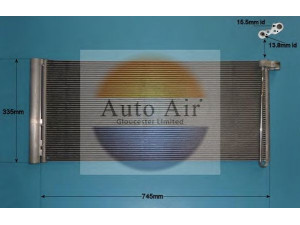 AUTO AIR GLOUCESTER 16-9673 kondensatorius, oro kondicionierius 
 Oro kondicionavimas -> Kondensatorius
97057311100