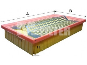 MFILTER K 161 oro filtras 
 Filtrai -> Oro filtras
5017 002, 5018 032, 860 X 9601 ABA