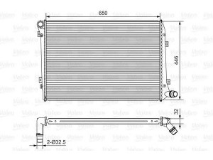 VALEO 701534 radiatorius, variklio aušinimas 
 Aušinimo sistema -> Radiatorius/alyvos aušintuvas -> Radiatorius/dalys
1K0121251AL, 1K0121251DP, 1K0121251AL