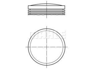 PERFECT CIRCLE 56 14148 0 stūmoklis 
 Variklis -> Cilindrai/stūmokliai