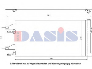 AKS DASIS 062011N kondensatorius, oro kondicionierius 
 Oro kondicionavimas -> Kondensatorius
1344098080, 1361235080, 6455EP