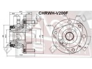 ASVA CHRWH-V200F rato stebulė 
 Ašies montavimas/vairavimo mechanizmas/ratai -> Rato stebulė/montavimas -> Rato stebulė
96639585