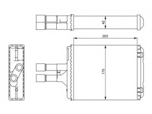 NRF 54242 šilumokaitis, salono šildymas 
 Šildymas / vėdinimas -> Šilumokaitis
1843107, 90463839, 1843107, 90463839