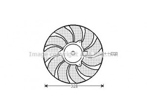 AVA QUALITY COOLING OL7540 ventiliatorius, radiatoriaus 
 Aušinimo sistema -> Oro aušinimas
1341365, 24418347, 24418347