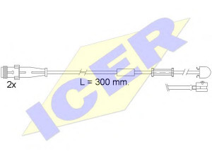 ICER 610504 E C įspėjimo kontaktas, stabdžių trinkelių susidėvėjimas 
 Stabdžių sistema -> Susidėvėjimo indikatorius, stabdžių trinkelės
6 235 647, 13 116 560