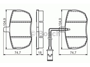 BOSCH 0 986 494 535 stabdžių trinkelių rinkinys, diskinis stabdys 
 Techninės priežiūros dalys -> Papildomas remontas
89VB2K021BA, 89VB2KO21BA, GBP 287