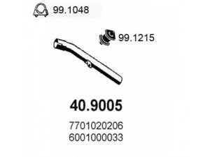 ASSO 40.9005 išleidimo kolektorius 
 Išmetimo sistema -> Išmetimo vamzdžiai
6000056032, 6001000033, 7701020206