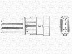 MAGNETI MARELLI 460002146120 lambda jutiklis 
 Išmetimo sistema -> Jutiklis/zondas
46 444 284, 464 17 969, 46417969
