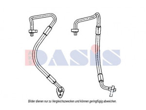 AKS DASIS 885814N aukšto slėgio linija, oro kondicionavimas 
 Oro kondicionavimas -> Žarnelės/vamzdeliai
1306787, 1309220, 1465442, 1505592