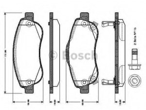 BOSCH 0 986 TB3 013 stabdžių trinkelių rinkinys, diskinis stabdys 
 Techninės priežiūros dalys -> Papildomas remontas
45022-SWW-G01