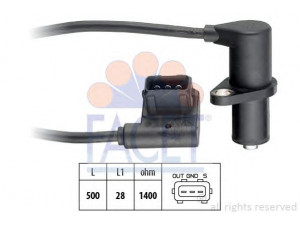 FACET 9.0161 jutiklis, skirstomojo veleno padėtis 
 Elektros įranga -> Jutikliai
12 14 1 734 813, 12 14 1 739 891