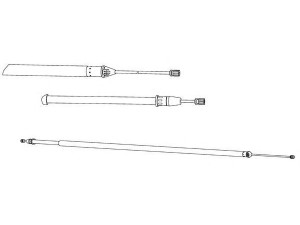 CEF RT02297 trosas, stovėjimo stabdys 
 Stabdžių sistema -> Valdymo svirtys/trosai
8200228260
