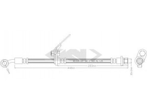 SPIDAN 339288 stabdžių žarnelė 
 Stabdžių sistema -> Stabdžių žarnelės
01464SDAA01