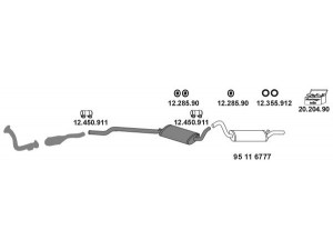 EBERSPÄCHER 20_176 išmetimo sistema 
 Išmetimo sistema -> Išmetimo sistema, visa