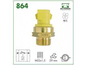 MTE-THOMSON 864 temperatūros jungiklis, radiatoriaus ventiliatorius 
 Aušinimo sistema -> Siuntimo blokas, aušinimo skysčio temperatūra
92FB-8B607-AB