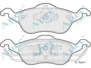 APEC braking PAD1034 stabdžių trinkelių rinkinys, diskinis stabdys 
 Techninės priežiūros dalys -> Papildomas remontas
1075558, 1107697, 1136519, 1151049