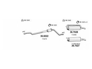 ASSO ART1897 išmetimo sistema 
 Išmetimo sistema -> Išmetimo sistema, visa