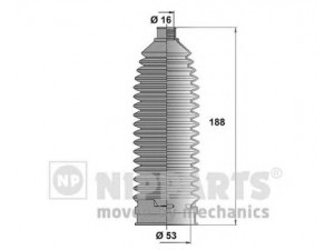 NIPPARTS N2841033 gofruotoji membrana, vairavimas 
 Vairavimas -> Gofruotoji membrana/sandarinimai
48203-EA025
