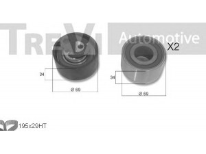 TREVI AUTOMOTIVE KD1329 paskirstymo diržo komplektas 
 Techninės priežiūros dalys -> Papildomas remontas
816H0, C2C24828, 816H0, 1324388