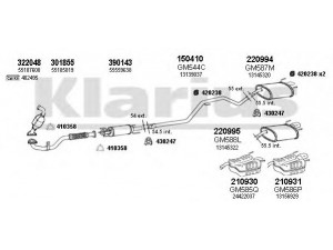 KLARIUS 391700E išmetimo sistema