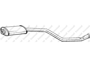 BOSAL 279-095 vidurinis duslintuvas 
 Išmetimo sistema -> Duslintuvas
1717.K5