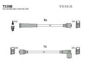 TESLA T329B uždegimo laido komplektas
