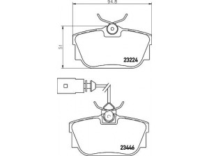 HELLA PAGID 8DB 355 018-591 stabdžių trinkelių rinkinys, diskinis stabdys 
 Techninės priežiūros dalys -> Papildomas remontas
701698451, 701698451C, 7D0698451