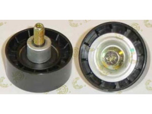 AUTOKIT 03.80630 kreipiantysis skriemulys, V formos rumbuotas diržas 
 Diržinė pavara -> V formos rumbuotas diržas/komplektas -> Laisvasis/kreipiamasis skriemulys
60671789