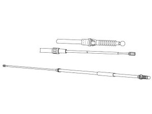 KAWE VW02196 trosas, stovėjimo stabdys