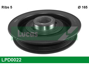 LUCAS ENGINE DRIVE LPD0022 skriemulys, alkūninis velenas 
 Diržinė pavara -> Dirželio skriemulys
55351711, 5614437, 614411, 9128177