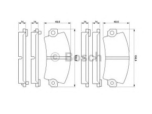 BOSCH 0 986 424 394 stabdžių trinkelių rinkinys, diskinis stabdys 
 Techninės priežiūros dalys -> Papildomas remontas
9938109, 9938109, 77 01 201 470