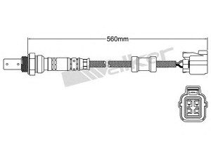 WALKER PRODUCTS 250-54011 lambda jutiklis 
 Išmetimo sistema -> Jutiklis/zondas
22641 AA280, 22641AA140