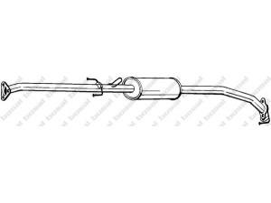 BOSAL 289-033 vidurinis duslintuvas 
 Išmetimo sistema -> Duslintuvas
18220-SWW-E01