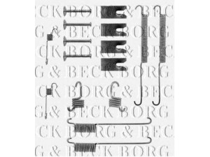 BORG & BECK BBK6030 priedų komplektas, diskinių stabdžių trinkelės