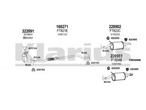 KLARIUS 330923E išmetimo sistema 
 Išmetimo sistema -> Išmetimo sistema, visa