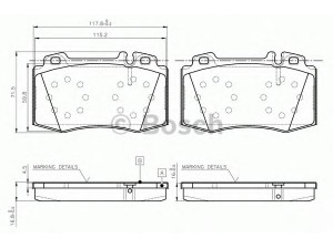 BOSCH 0 986 TB2 958 stabdžių trinkelių rinkinys, diskinis stabdys 
 Techninės priežiūros dalys -> Papildomas remontas
003 420 42 20, 003 420 58 20, 004 420 04 20