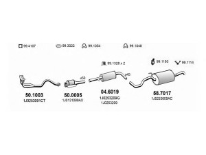 ASSO ART2276 išmetimo sistema 
 Išmetimo sistema -> Išmetimo sistema, visa