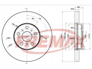 FREMAX BD-2039 stabdžių diskas 
 Stabdžių sistema -> Diskinis stabdys -> Stabdžių diskas
43512-20390, 43512-20400