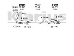 KLARIUS 750180E išmetimo sistema 
 Išmetimo sistema -> Išmetimo sistema, visa