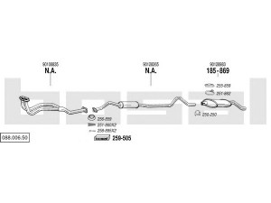 BOSAL 088.006.50 išmetimo sistema 
 Išmetimo sistema -> Išmetimo sistema, visa