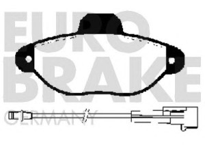 EUROBRAKE 5502222334 stabdžių trinkelių rinkinys, diskinis stabdys 
 Techninės priežiūros dalys -> Papildomas remontas
5892736, 5892737, 71737178, 77362185
