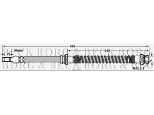 BORG & BECK BBH7824 stabdžių žarnelė 
 Stabdžių sistema -> Stabdžių žarnelės
MR 407889