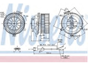NISSENS 87153 vidaus pūtiklis 
 Šildymas / vėdinimas -> Orpūtė/dalys
1248200142, 1248203342, A1248200142