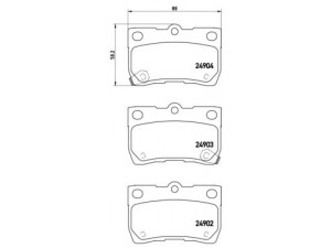 BREMBO P 83 113 stabdžių trinkelių rinkinys, diskinis stabdys 
 Techninės priežiūros dalys -> Papildomas remontas
0446630210, 0446630230
