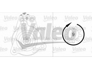 VALEO 455530 starteris 
 Elektros įranga -> Starterio sistema -> Starteris
7431021000, 7431024000, 51262017057