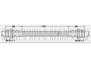 BORG & BECK BBH7506 stabdžių žarnelė 
 Stabdžių sistema -> Stabdžių žarnelės
MR289286