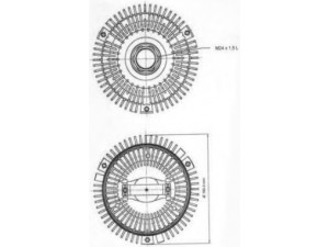 BUGIAD BFC002 sankaba, radiatoriaus ventiliatorius 
 Aušinimo sistema -> Radiatoriaus ventiliatorius
11521709499, 11521719046, 11521719269