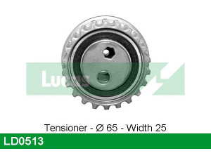 LUCAS ENGINE DRIVE LD0513 įtempiklio skriemulys, paskirstymo diržas
11311706956, 11311721245, 11311721263