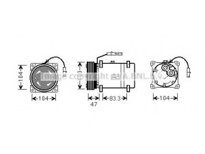 AVA QUALITY COOLING CNK178 kompresorius, oro kondicionierius 
 Oro kondicionavimas -> Kompresorius/dalys
6453Q2, 6453Q2